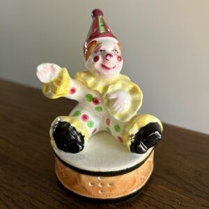 Vintage 1950s Clown Salt & Pepper Shakers Made in Japan Circus Tent Shake